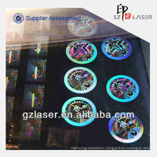 Hologram custom nickel shim plate for embossing sticker